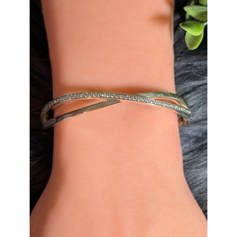 Pandora Clear Cz Entwined Bangle - Picture 7 of 8
